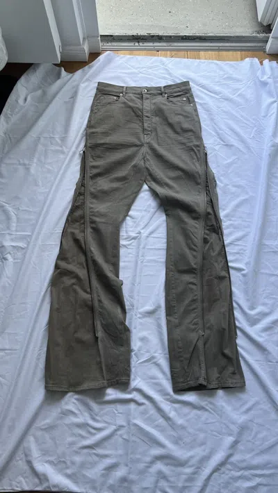 Pre-owned Rick Owens Banana Cut Jeans Pearl Size 32 Du01d1363 In Sand