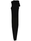 Rick Owens Bandaged Maxi Dress In Black