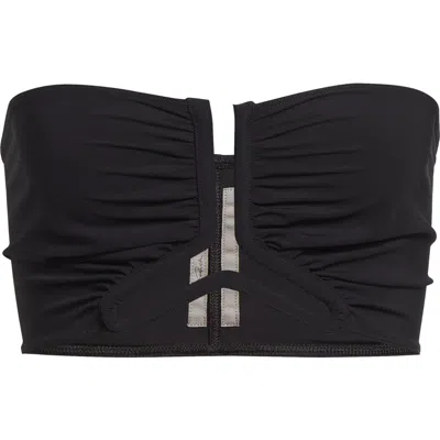 Rick Owens Bandeau Bikini Top In Black