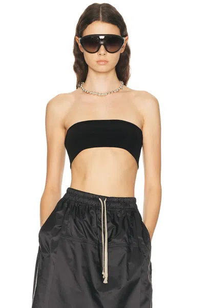 Rick Owens Bandeau Top In Black