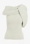 Rick Owens Banded Tshirt Knit Top Clothing In Green