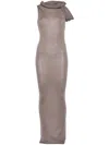 Rick Owens Women Banded T Wool Long Dress In Neutral