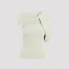 Rick Owens Banded Tshirt Knit Top Clothing In Pale Green