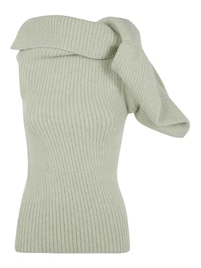 RICK OWENS BANDED TSHIRT KNIT TOP