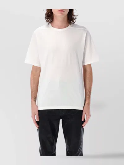 Rick Owens Bard Crew Neck T-shirt With Short Sleeves In White