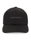 Rick Owens Logo Embroidered Snapback Baseball Cap In Black & Dust