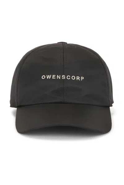 Rick Owens Baseball Cap In Black & Pearl