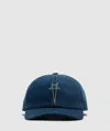 Rick Owens Basecball Cap In Washed Indigo/pearl
