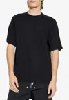 Rick Owens Basic Crewneck T-shirt In Black