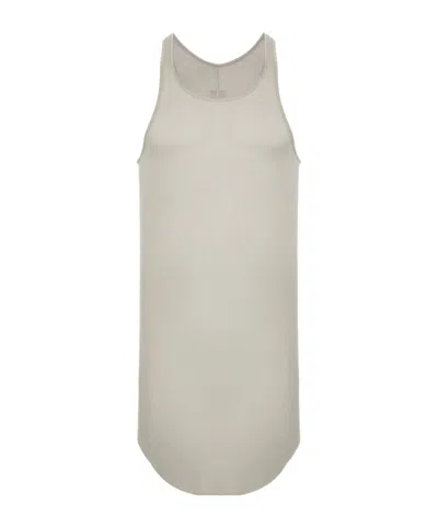 Rick Owens Basic Fine-ribbed Tank Top In Nude