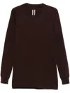 Rick Owens Basic Long-sleeve T-shirt In Brown