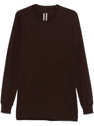 Rick Owens Basic Long-sleeve T-shirt In Brown