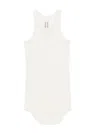 Rick Owens Slim-fit Cotton-jersey Tank Top In Cream