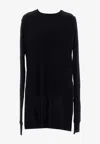 Rick Owens Basic Long-sleeved T-shirt In Black
