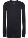 Rick Owens Rib Long Sleeves T-shirt Clothing In Blue