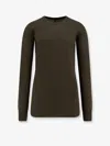 Rick Owens Basic Ls T Viscose Blend T-shirt In Green