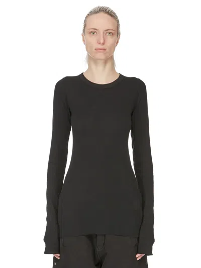 Rick Owens Cotton Long-sleeve T-shirt In Black