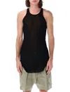 Rick Owens Basic Rib Tank In Black