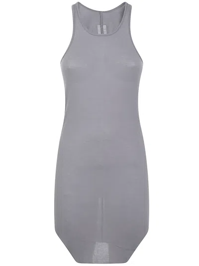 Rick Owens "basic Rib" Tank In Gray