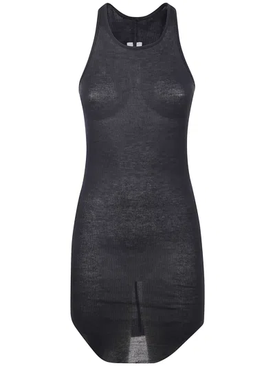 Rick Owens "basic Rib" Tank In Black