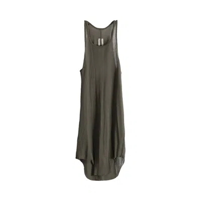 Pre-owned Rick Owens Basic Rib Tank 'bosco' | Green | Women's Size 38