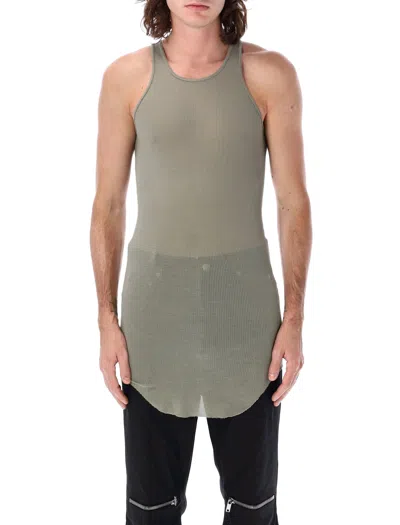 Rick Owens Basic Rib Tank In Green