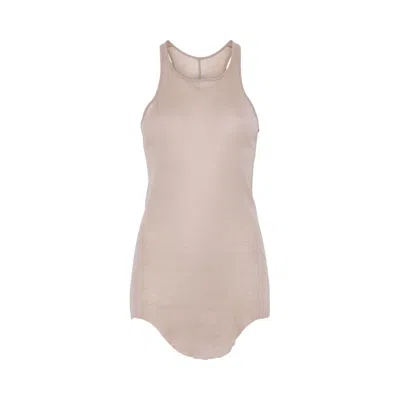 Pre-owned Rick Owens Basic Rib Tank 'flesh' | Women's Size 40