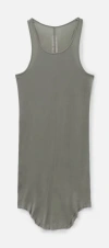 Rick Owens Basic Rib Tank In Gray