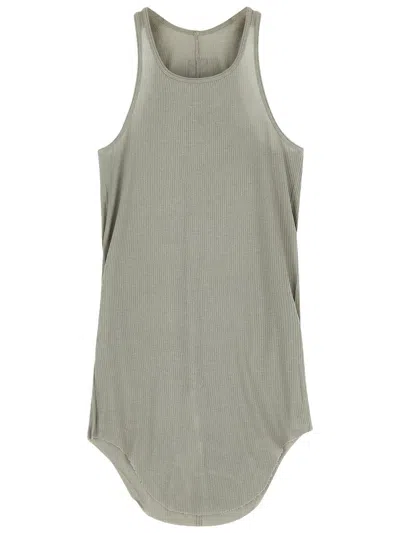 Rick Owens Basic Rib Tank In Grey