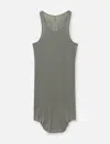 Rick Owens Basic Rib Tank In Green