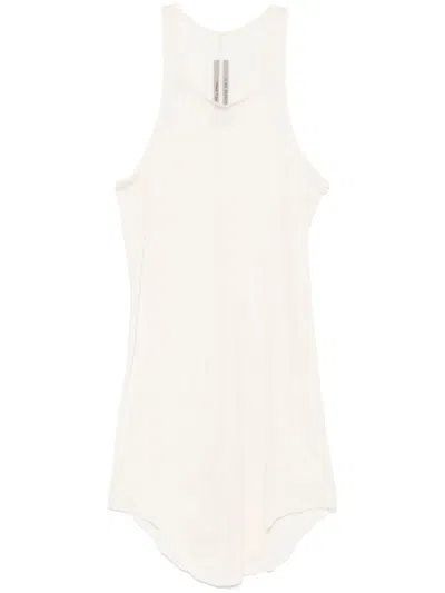 Rick Owens Basic Rib Tank In Neutrals