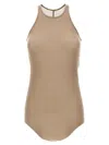 Rick Owens Grey Basic Rib Tank Top