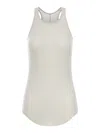 Rick Owens Ribbed Round-neck Top In White