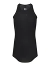 Rick Owens Basic Rib Tank Top M In Black