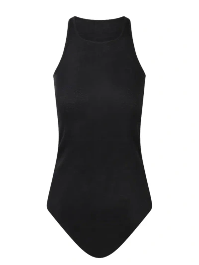 Rick Owens Basic Rib Tank Top In Black