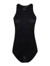 Rick Owens Women Basic Rib Tank Top In Black