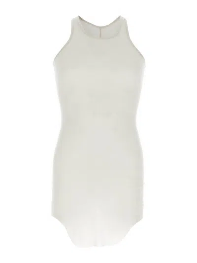 Rick Owens Basic Rib Tank Top In Green