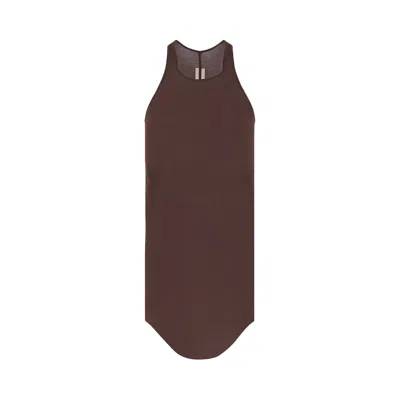 Pre-owned Rick Owens Basic Rib Tank Top 'macassar' | Brown | Men's Size M