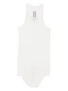 Rick Owens Basic Rib Tank Top In White