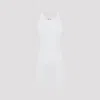 Rick Owens White Basic Rib Viscose Tank Top In White