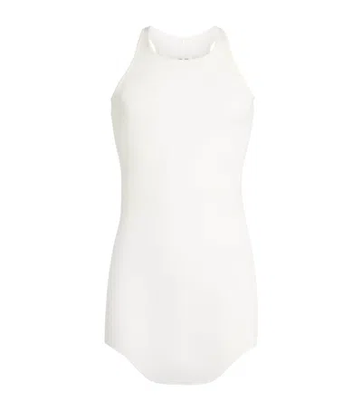 Rick Owens Basic Rib Tank Top In White