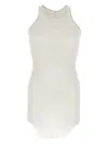 Rick Owens Basic Rib Tank Tops Green In White
