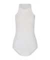 Rick Owens Sleeveless Racerback Top Round Neck In White
