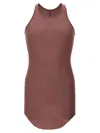 Rick Owens Basic Rib Tank Top In Pink