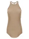Rick Owens Grey Basic Rib Tank Top