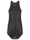 Rick Owens Basic Ribbed Tank Top In Black