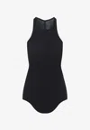 Rick Owens Basic Rib Tank Top For Women In Black