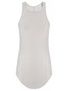 Rick Owens Basic Ribbed Tank Top In White