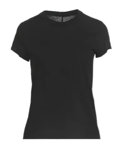 Rick Owens Basic Short Sleeve T-shirt In Black