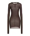 Rick Owens Basic Solid-color Long-sleeve T-shirt In Chocolate Brown